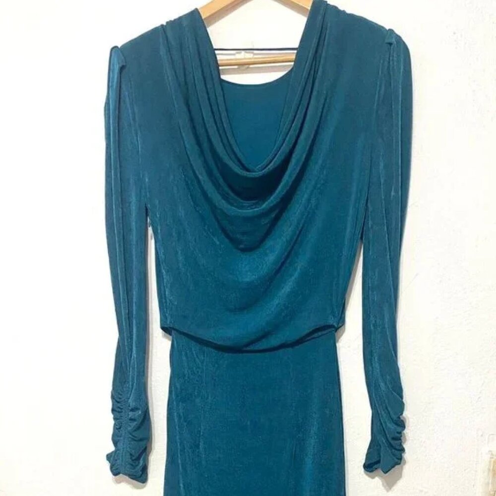 Misha Charlize Dress Peacock , Size USA 4